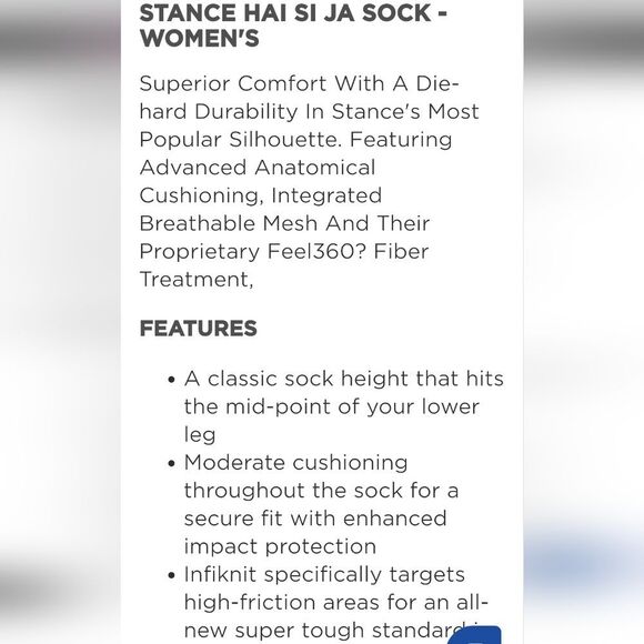 Stance Hai Si Ja Spice Girls Quarter Sock - Picture 4 of 8